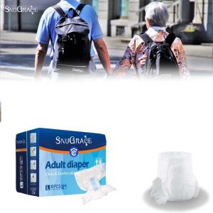 China 3D Leak Prevention Channel Disposable Adult Diaper Wholesaler Breathable Hypoallergenic on sale