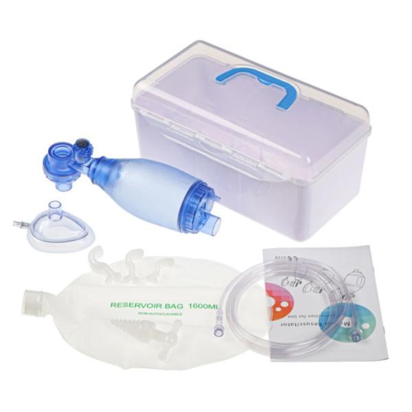 Veterinary Disposable Manual Resuscitator Medical Grade PVC Ambu Bag Set With