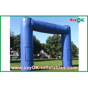 Quality Blue Huge Inflatable Archway Oxford Fabric Commercial Inflatable Structure for sale