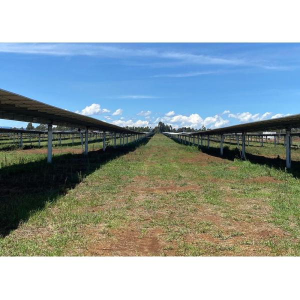 Buy Ground Mounting Solar PV Plant Tracker System Galvanized Steel Brackets at wholesale prices