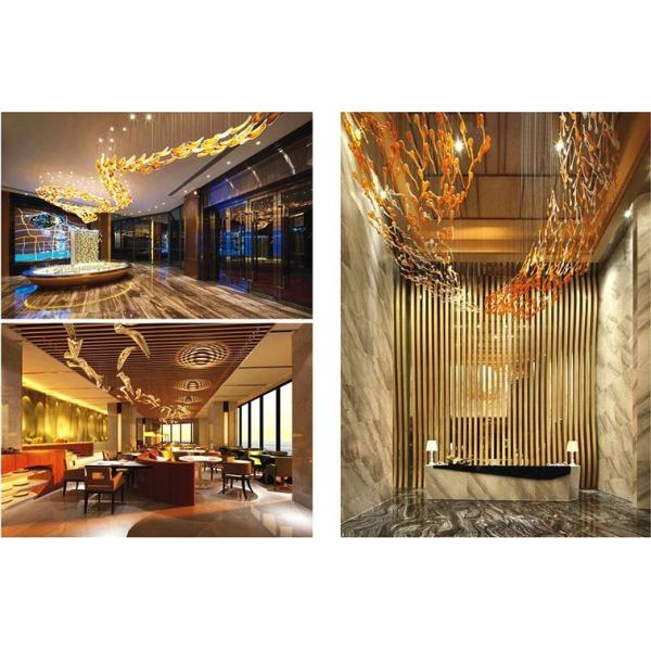 Creative Art Luxury Crystal Chandelier For Art Exhibition Hall Or Conference Hall