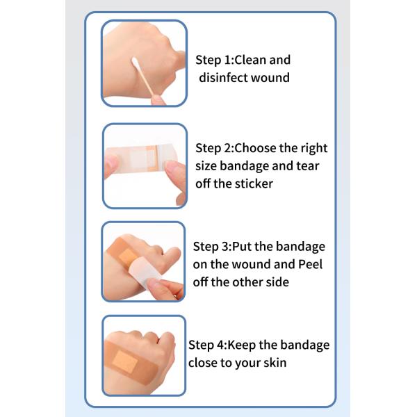 High Quality 72*25mm Customizable Medical Band-Aid Adhesive Bandage OEM Factory Wholesale