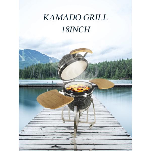 KIMSTONE Large Grill 21 Inch Hot Selling Folding Outdoor Portable Barbecue Outdoor Charcoal Rotisserie Grill