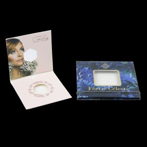 Flat Square Single Eyeshadow Packaging Envelopes With Transparent Window