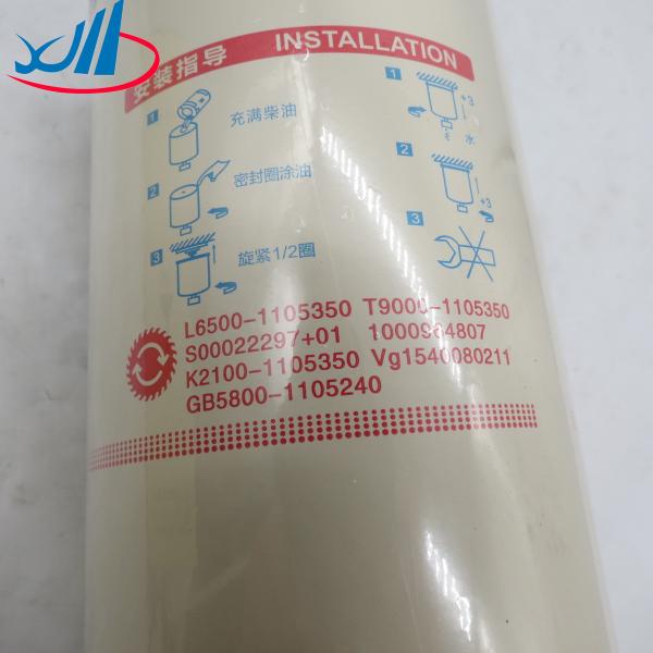 Trucks And Cars Engine Parts Oil Filter VG1540080211 CX1017 L6500-115350 T9000-1105350
