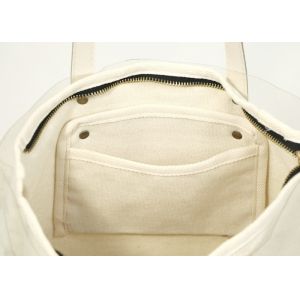 Outer PVC Waterproof Recyclable Canvas Tote Shopping Bag