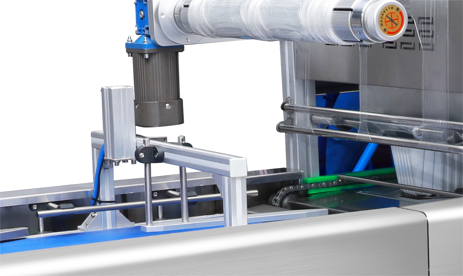 Automatic Continuous Vacuum Skin Airflow Displacement Chain Plastic Tray Sealer