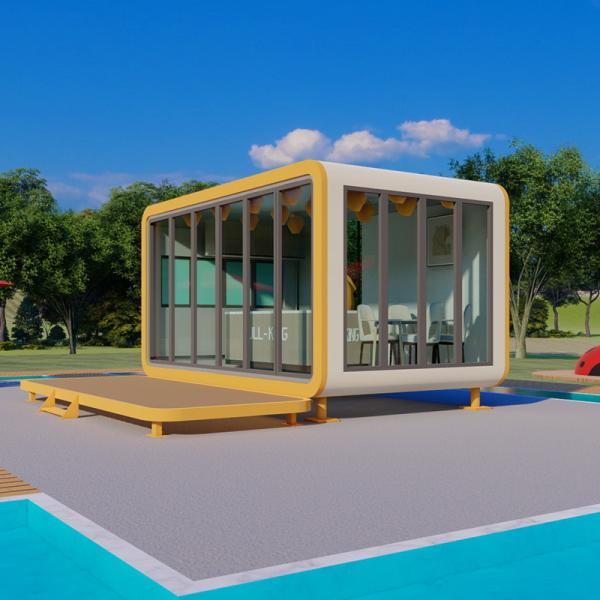 6x3x2.8m Customized Layout Prefab Capsule House 18m2 Floor Area