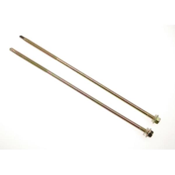 Buy Hex Washer Head Sandwich Panel Screws Galvanized Steel Tapping Thread ST 5.5 at wholesale prices