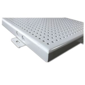 Perforated PVDF Aluminum Veneer Panel , Building Facade Design Aluminum