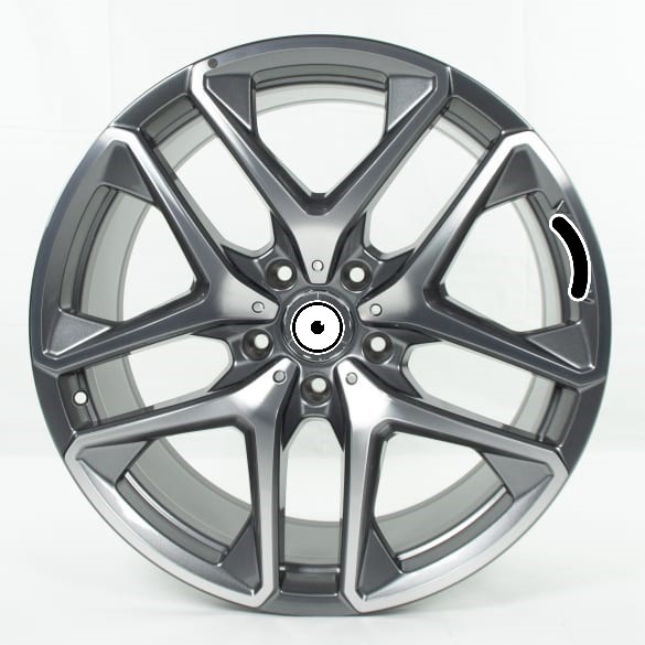 Amg G-Class 63 W463a 5 Double Spoke 21 Inch Alloy Wheel Genuine Mercedes-Benz