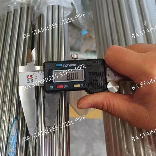 Cold Drawn TP304 Stainless Steel Seamless Pipe Bright Annealing SS Precison
