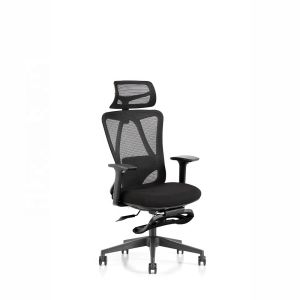 W710D700H1120-1280MM Stainless Steel Office Recliner Chair with Footrest and