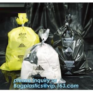 LDPE Asbestos Bags Transparent / Clear - Plain or Printed, Printed Asbestos Bag,