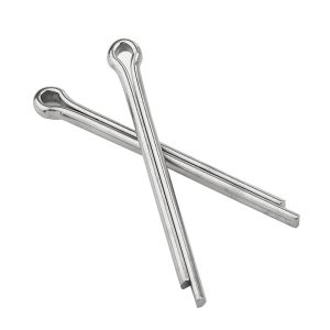 China 1/16 Fine Thread Stainless Steel Split Pins With Flat Head Cylindrical Shape on sale