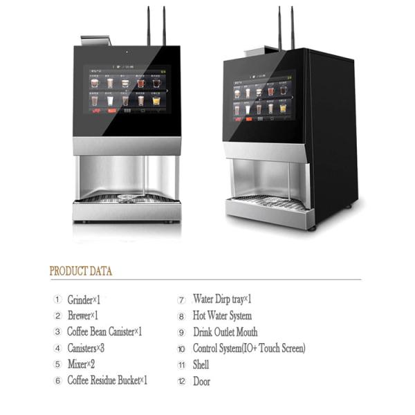 EVOACAS Commercial Countertop Coffee Vending Machine Stainless Steel Fully