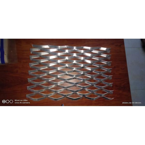 DIN EN ISO 1461 Expanded Metal Mesh , Aluminum Expanded Metal Sheet For Stairs