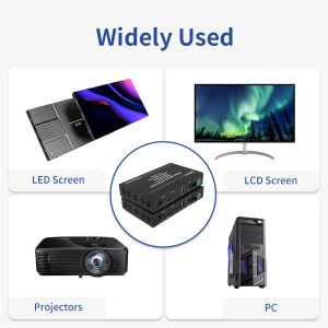 4k30 UHD HDMI Extender HDCP 1.4 20km Rs232 EDID KVM Over Fiber Extender