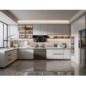 Modern Kitchen Cabinet with MDF Carcase and Blum Hardware