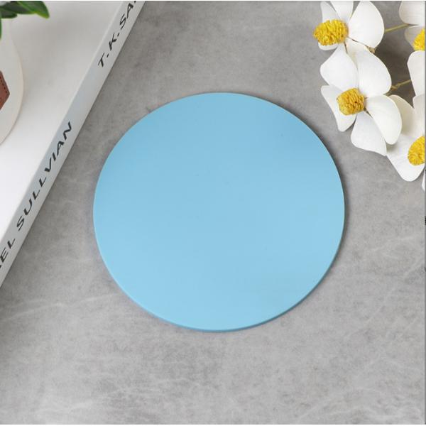 Round Custom Printed Logo Coaster for Drink Cup Mat Soft PVC Coaster in Durable Material