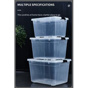 Recyclable Bin Household Multifunction Large Stackable Clothes Clear Transparent