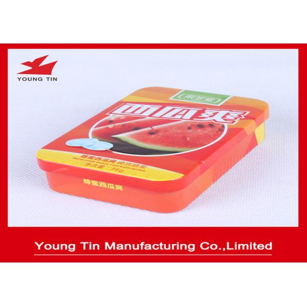 Buy Custom Small Candy Gift Tins , Empty Sweets Candy Packaging Metal Tin Box at wholesale prices