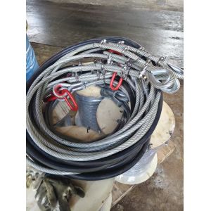 6*19M+FC-22mm wire rope rigging Pressed aluminium ferrule thimble for lifting