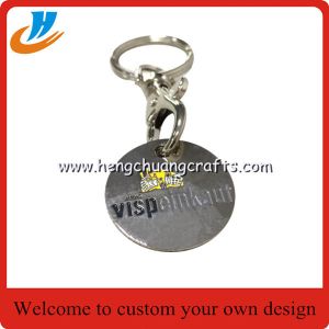 K004 Dog tag metal keychain keyring soft enamel technology with custom design