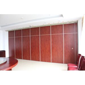 Office Full Height Acoustic Sliding Partition Walls / Movable Room Dividers
