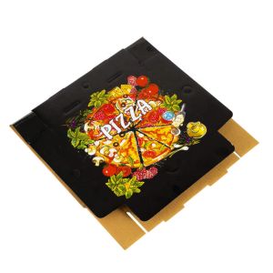 Custom Logo Printed Paper Pizza Box Food Grade Preferred Material