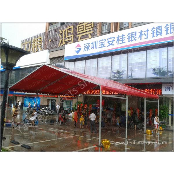 Red UV Resistant Portable Fabric Structures Waterproof Marquee Hire Rain Canopy
