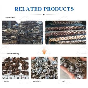 Aluminum Crushing And Separating Machine Air Conditioner Radiator Stripping