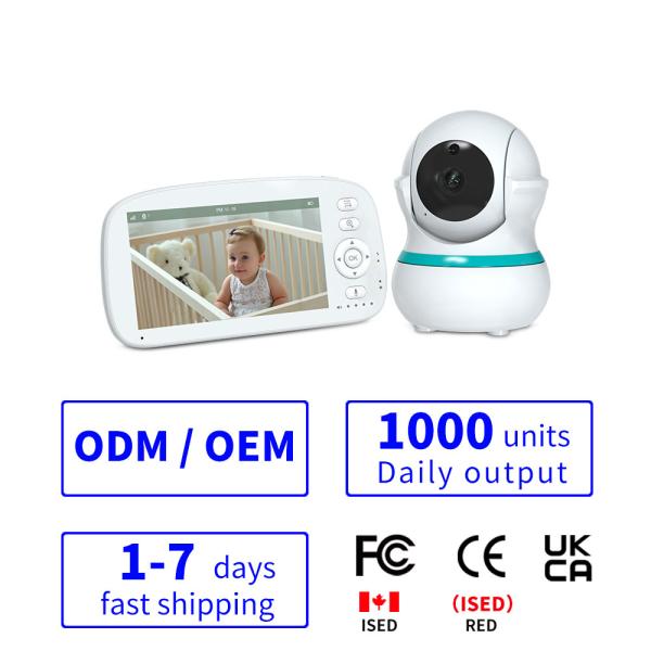 Buy Wireless Transmission Baby Camera Monitor With Pan/Tilt/Zoom And Up To 8 Hours Battery Life Expandable To 4 Cameras at wholesale prices