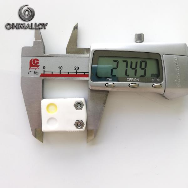 Female Ceramic White 500℃ Thermocouple Miniature Connector K Type