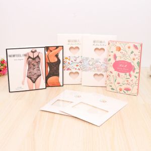 Envelope Printed Paper Boxes Pantone CMYK Underwear Sock Packaging Box