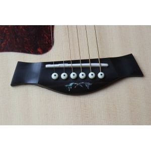 Ebony finggerboard 41-inch cutaway 916 natural wood color left handed acoustic