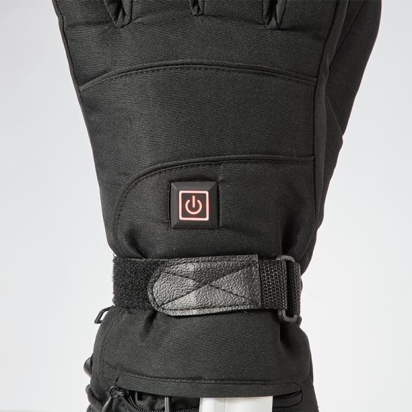 Windproof Rechargeable Heated Gloves Polyester 2200mAh