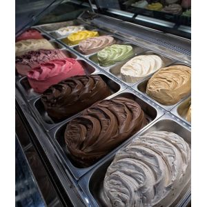 580L No Frost Fast Cooling Ice Cream Display Freezer , -24℃ Cream Fridge Freezer