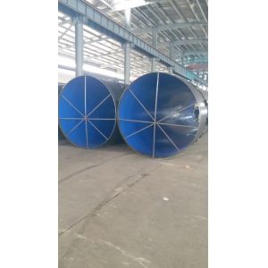 EN10025 SSAW spiral welded steel pipes with black paintings