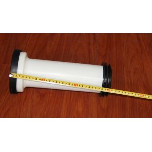 Straight Toilet Drain Pipe Small Friction Resistance Black And White Combination