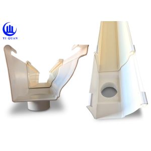 Anti Corrision White Upvc Rain Gutter Systerm Easy Installation