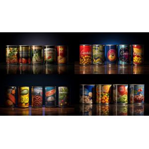 Custom Print Self Labeling Empty 3-piece Tin Cans With Lid Cover Metal Container Jars For Seeds Nuts Peanuts Food Packaging