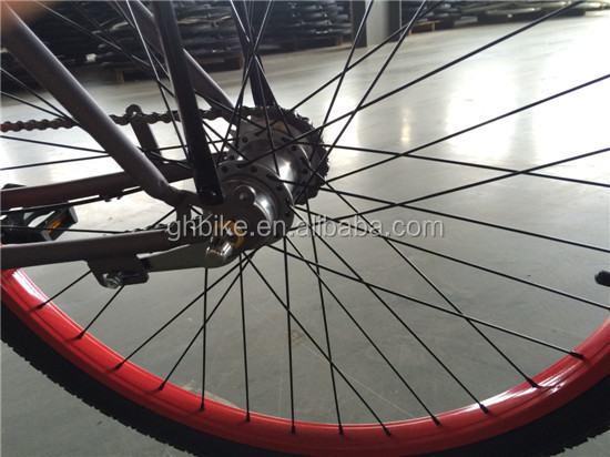 City Bicycle Gloss Weight 19kg Steel Fork Beach Cruiser Bike for Urban Riding