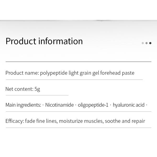 OEM Forehead Sticker Sheet Mask Lighten Up Anti Wrinkle Sheet Mask