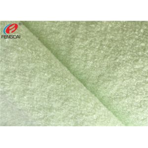 Super Soft Curly Terry Brushed Toy Fabric , Poly Tricot Material For Pillow