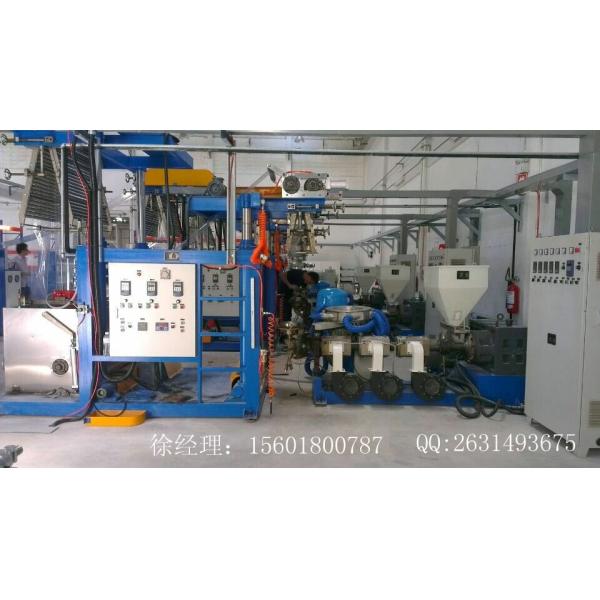 PVC Film 0.025 - 0.07mm Thickness Blown Film Extrusion Machine With Pillar Under Electric Lift