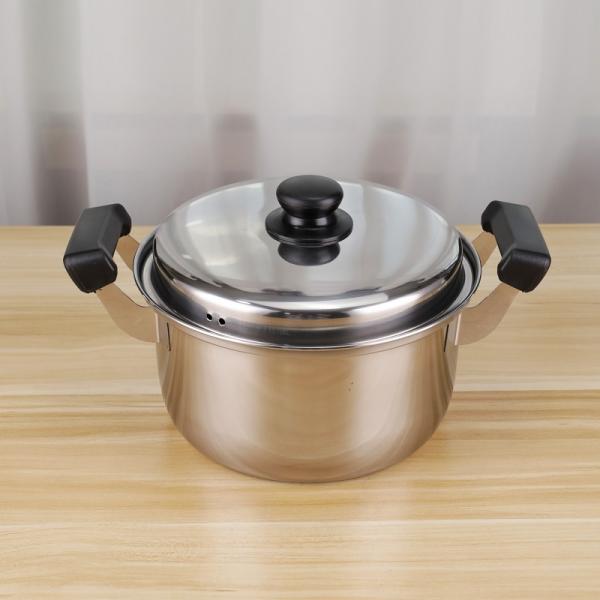 High Quality 5pcs Non Stick Stock Pot Stainless Steel 410 Cookware Cooking Set