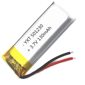 Custom made PL501230 130mAh 3.7 V Lithium Ion Polymer Battery for sale