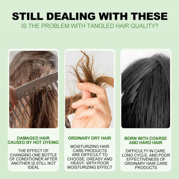 Naturally Vitality Rebonding & Split End Cream – 2-in-1 Hair Care, Damage Repair Therapy for Frizzy Hair