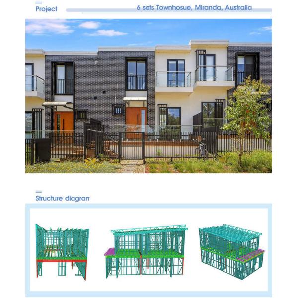 Modular Home Prefab House Light Steel Construction Apartment Buildings With Australia Stander